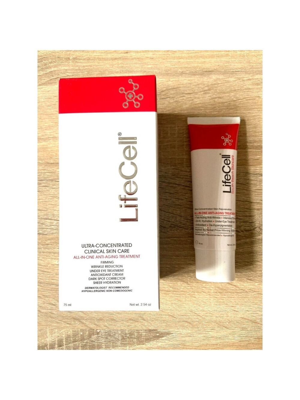 LifeCell South Beach Skincare All In One Anti-Aging Treatment - 2.54 oz